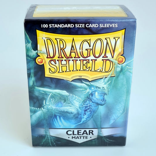 Dragon Shield - Standard Sleeves Matte (Clear) – 100st.