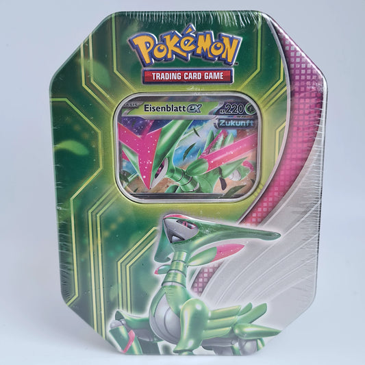 Pokémon Paradox Clash Tin – Eisenblatt-EX (Deutsch)