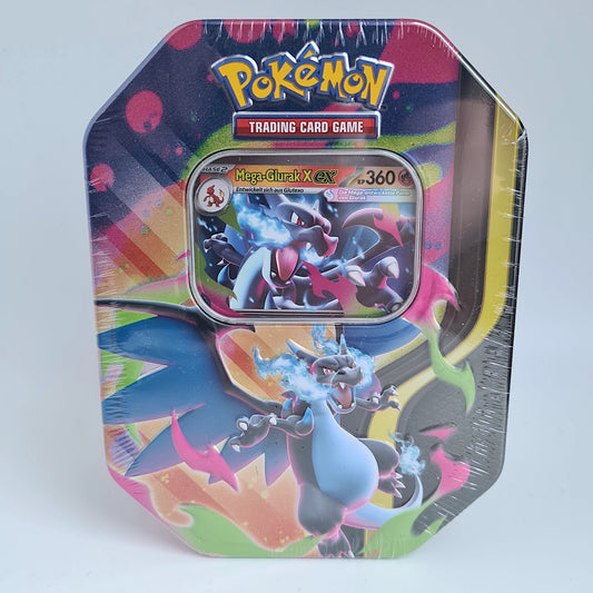 Pokemon Mega Entwicklung - Mega-Glurak-X-EX Tin 2026 (Deutsch)