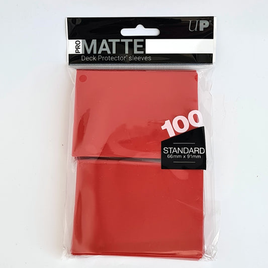 Ultra PRO – Standard Matte Deck Protector Sleeves (Rot) – 100st.