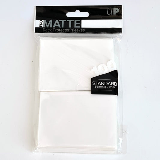Ultra PRO – Standard Matte Deck Protector Sleeves (Weiß) – 100st.