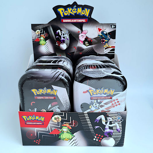 Pokémon Mini-Tin Karmesin & Purpur – Schwarze Blitze und Weiße Flammen (Deutsch