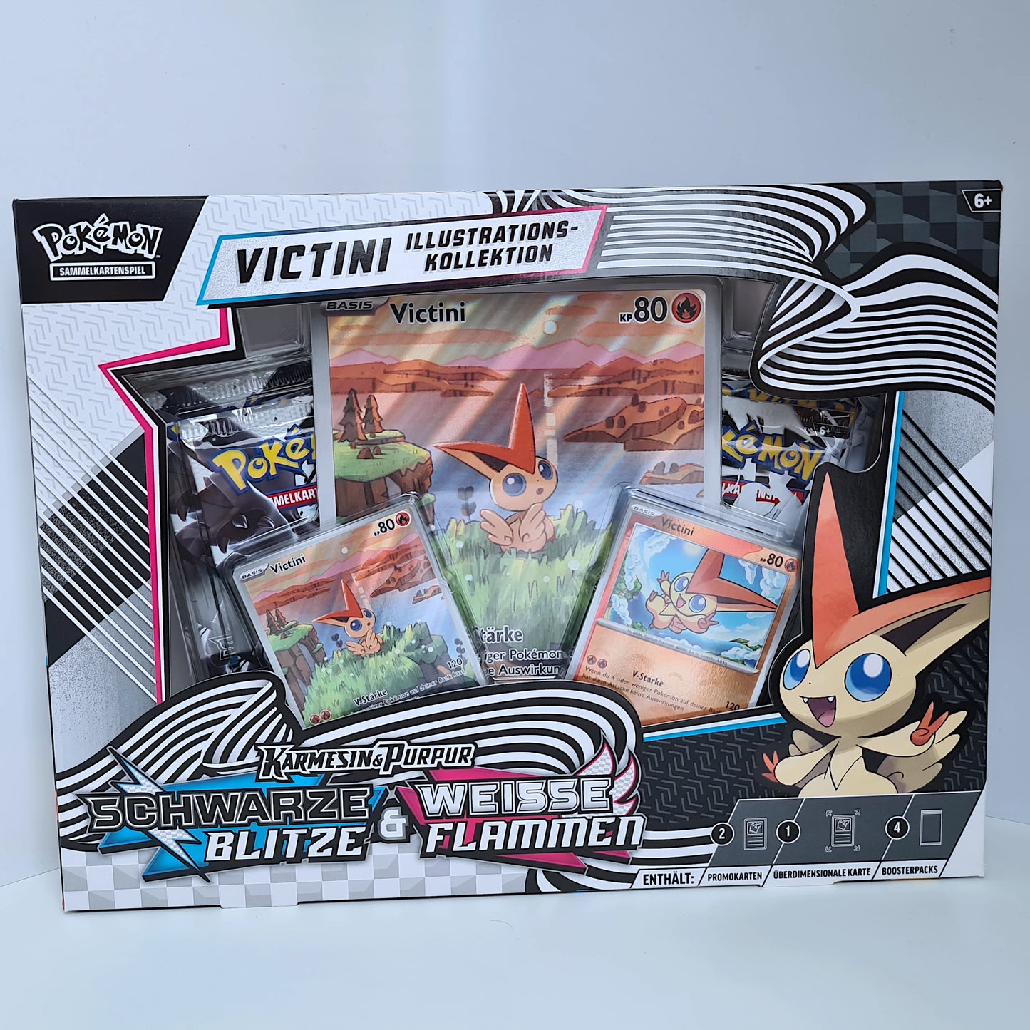Pokémon Illustrations Kollektion Victini - Schwarze Blitze & Weiße Flammen (Deutsch)