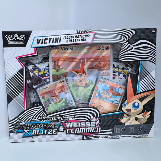 Pokémon Illustrations Kollektion Victini - Schwarze Blitze & Weiße Flammen (Deutsch)