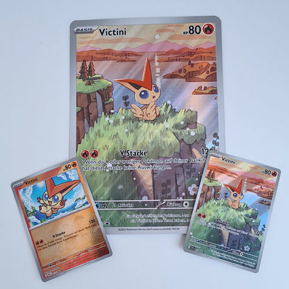 Pokémon Illustrations Kollektion Victini - Schwarze Blitze & Weiße Flammen (Deutsch)
